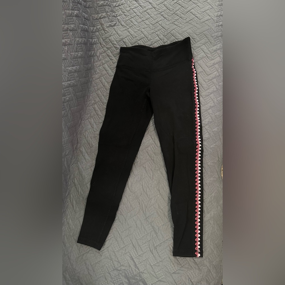 Ideology Black Capris with Pink Trim